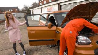 FakeDrivingSchool – Minx Squirts On Mechanics Big Cock – Azura Alii, Mr Longwood