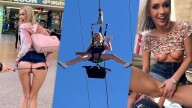 BannedStories –  Blonde Teen Sky Pierce Public Sex After Showing Pussy To Crowd POV – Sky Pierce