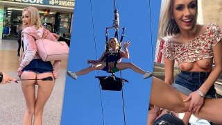 BannedStories –  Blonde Teen Sky Pierce Public Sex After Showing Pussy To Crowd POV – Sky Pierce