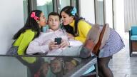 StepSiblings – My Stepsisters Fucked Me To Get Into The Club – Maya Farrell, Alina Belle, Johnny The Kid