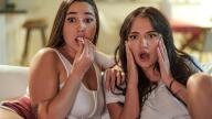 SweetheartVideo – Lesbian Step Sisters 9 Scene 3 – Movie Night – Karlee Grey, Charlotte Cross