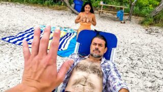 MyPervyFamily – Lame Labor Day Turns Lustful On Public Beach – Serena Santos, Johnny The Kid